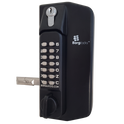 BORG LOCKS BL3100 ECP Knob Operated Marine Grade Metal Gate Single Digital Lock - With Key Override