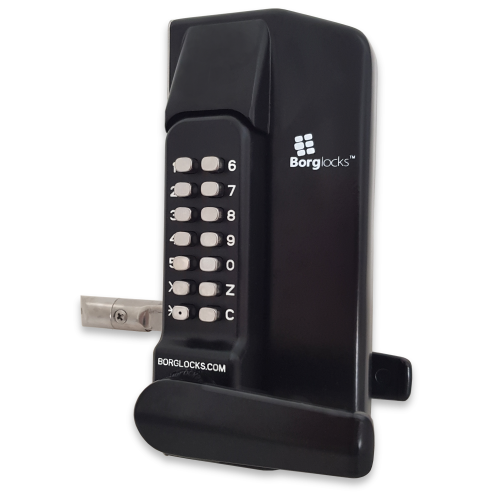 BORG LOCKS BL3430 ECP Lever Operated Marine Grade Metal Gate Double Digital Lock - Without Key Override