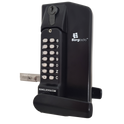 BORG LOCKS BL3430 ECP Lever Operated Marine Grade Metal Gate Double Digital Lock - With Key Override