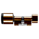 EVVA AirKey Euro Double Proximity & Turn Cylinder - Sizes 62mm to 92mm Patina Brown (Bronze)