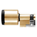 EVVA AirKey Euro Half Proximity Cylinder - Sizes 31mm to 92mm Polished Brass