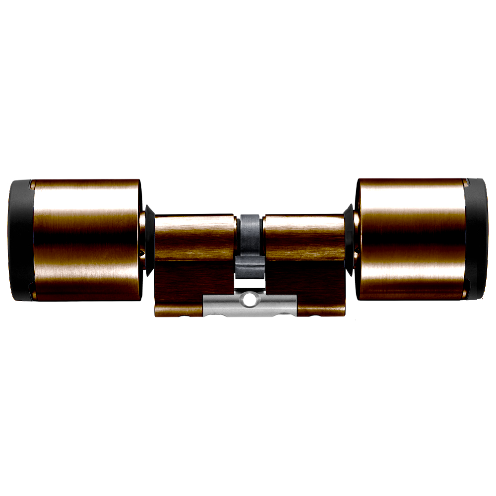 EVVA AirKey Euro Double Proximity & Proximity Cylinder - Sizes 62mm to 92mm Patina Brown (Bronze)