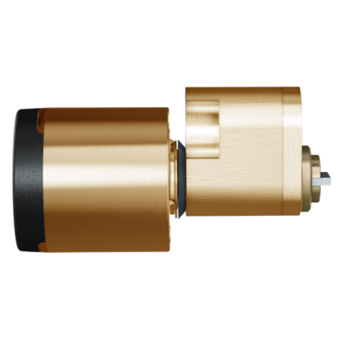 EVVA AirKey Scandinavian Proximity Security Cylinder - SKI Internal Polished Brass