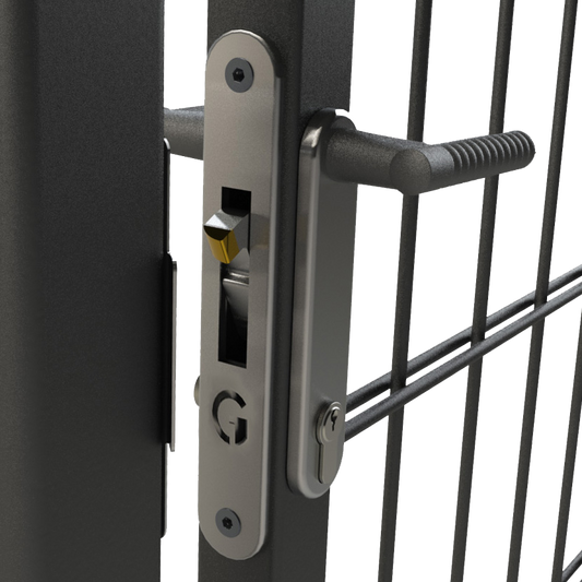 GATEMASTER ML4 Full Plate Mortice Gate Hook Lock - Ornamental Handles