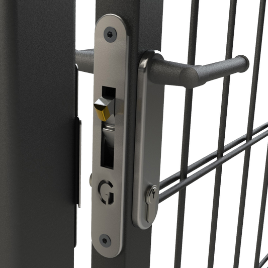 GATEMASTER ML4 Full Plate Mortice Gate Hook Lock - Plain Handles