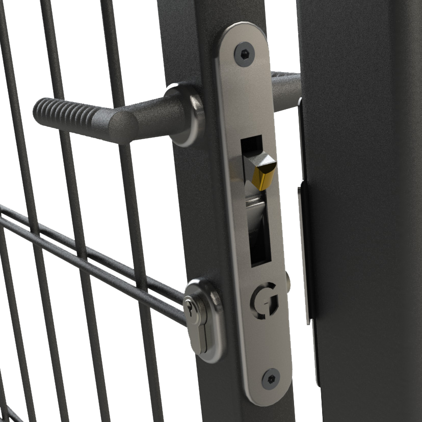 GATEMASTER ML4 Dual Cover Mortice Gate Hook Lock - Ornamental Handles