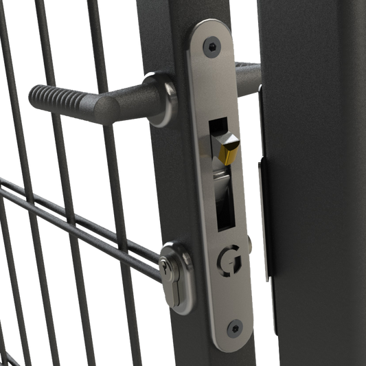 GATEMASTER ML4 Dual Cover Mortice Gate Hook Lock - Ornamental Handles