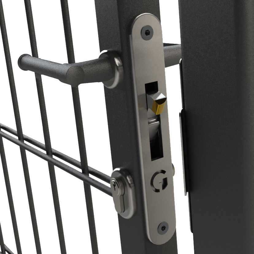 GATEMASTER ML4 Dual Cover Mortice Gate Hook Lock - Plain Handles