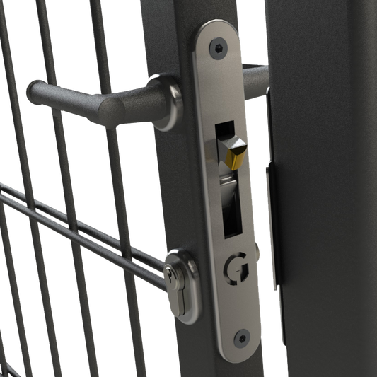 GATEMASTER ML4 Dual Cover Mortice Gate Hook Lock - Plain Handles