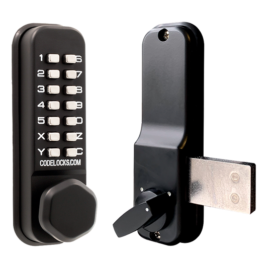 CL0200 Surface Deadbolt Marine By Codelocks Digital Lock - Black