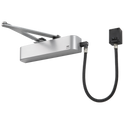 UNION CE4F-E Size 4 Electromagnetic Overhead Door Closer With Swing Free Or Hold Open Facility - Silver