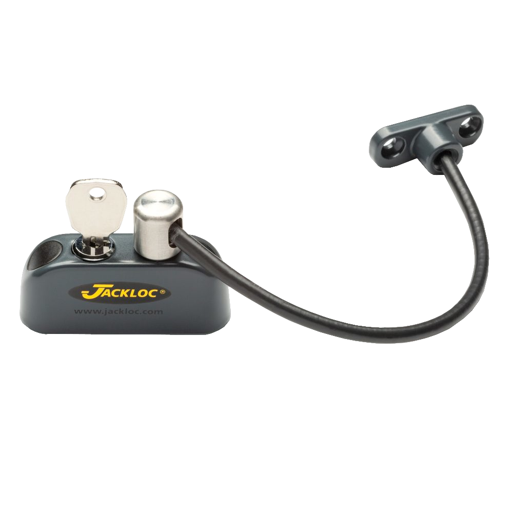 JACKLOC Pro-5 Lockable Cable Window Lock - Anthracite Grey