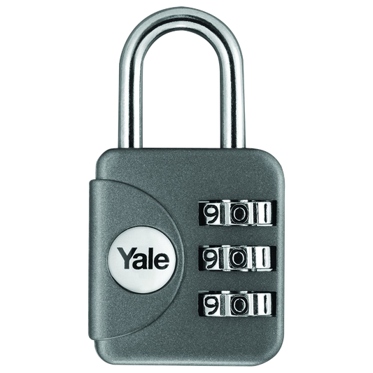 YALE YP1 Open Shackle Combination Padlock - Grey