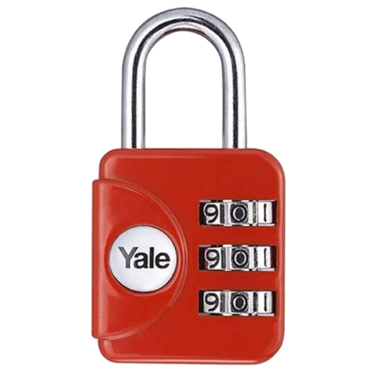YALE YP1 Open Shackle Combination Padlock - Red