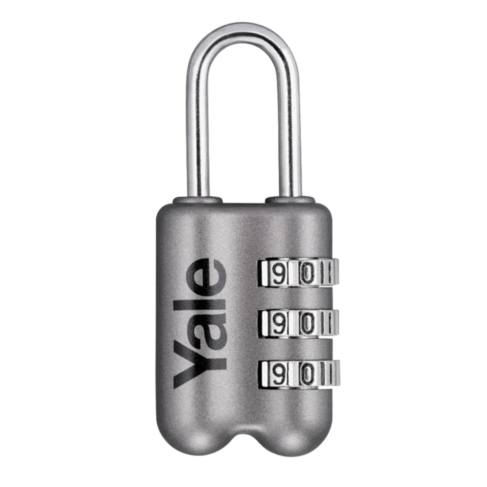 YALE YP2 Open Shackle Combination Padlock - Grey