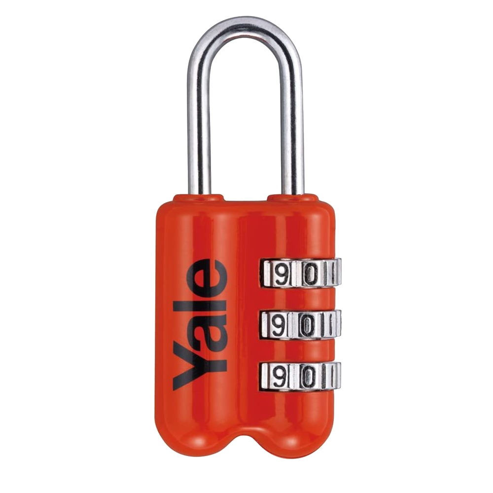 YALE YP2 Open Shackle Combination Padlock - Red