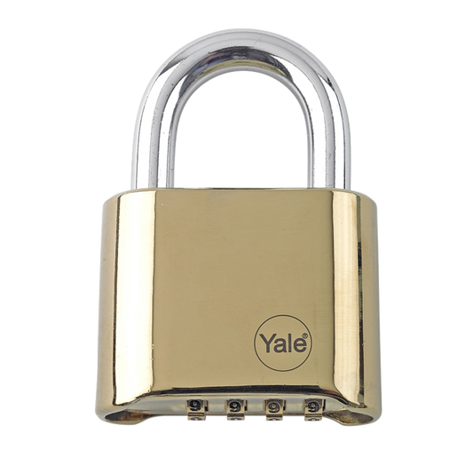 YALE Y126 50mm Brass Combination Padlock - Brass