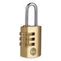 YALE Y150B Brass Open Shackle Combination Padlock - 40mm - Pack of 1