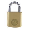 YALE Y110B Brass Open Shackle Padlock - 40mm Single Keyed To Differ