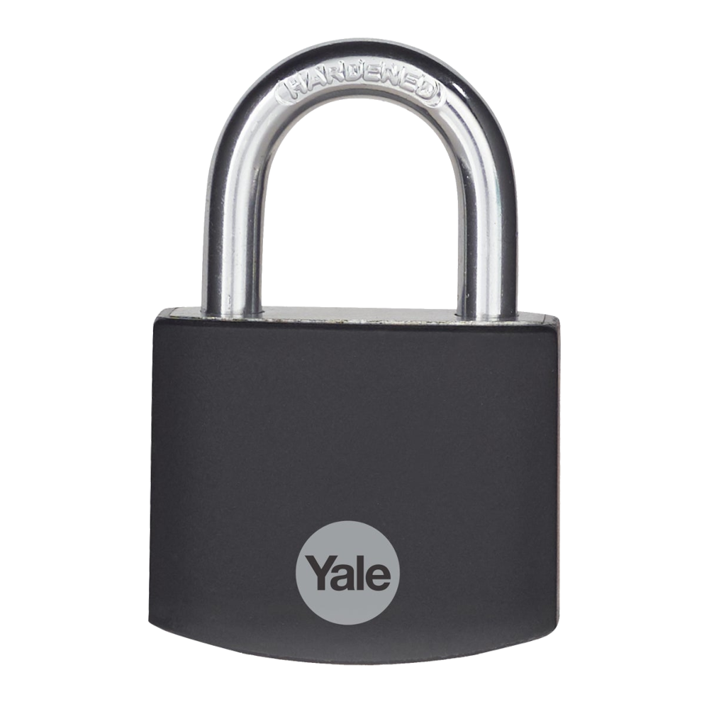 YALE YE3B Aluminium Open Shackle Padlock - Black