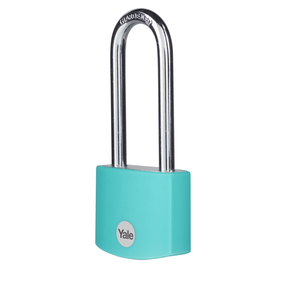 YALE YE3B Aluminium Long Shackle Padlock - Teal