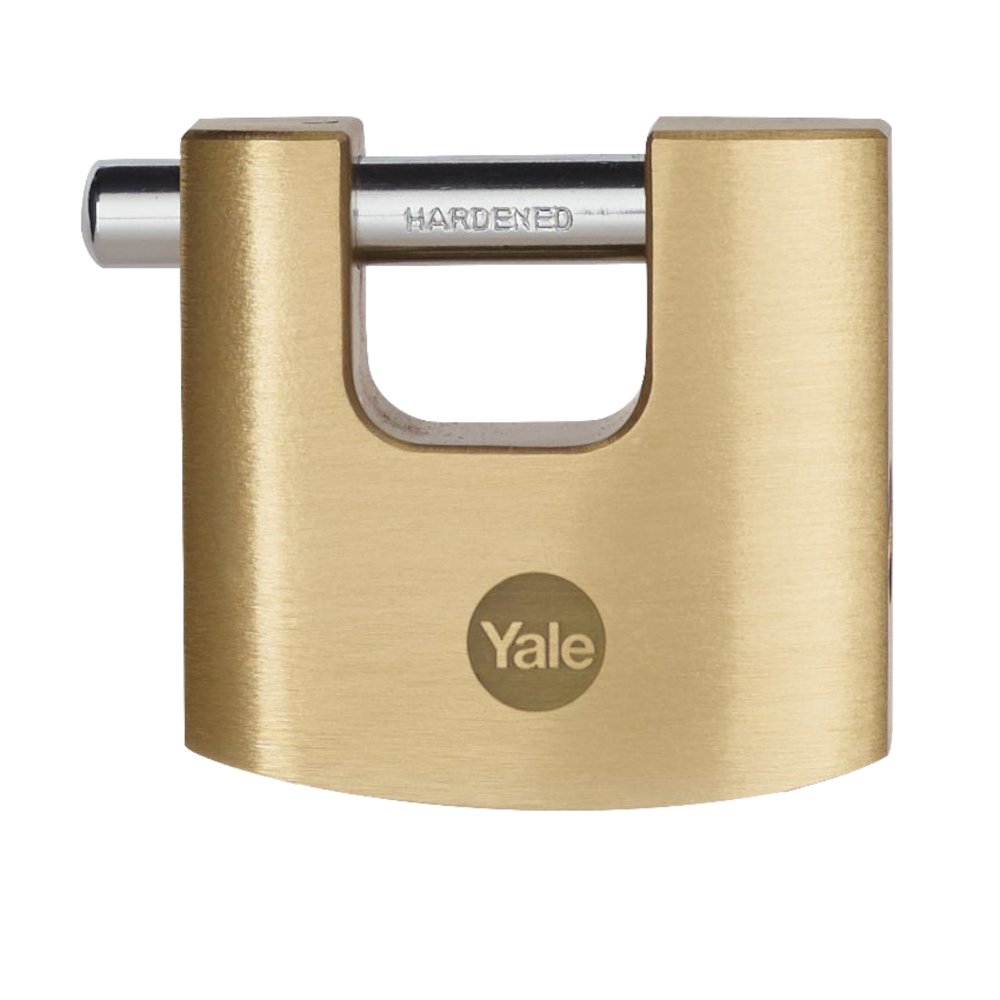 YALE 114B Brass Shutter Padlock - 70mm