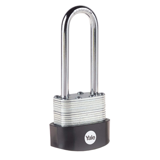 YALE Y125B High Security Laminated Steel Long Shackle Padlock - 40mm