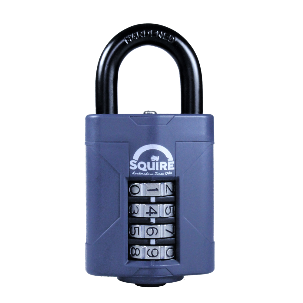 SQUIRE CP50 Series 50mm Steel Shackle Combination Padlock - CP50/BX Open Shackle Boxed