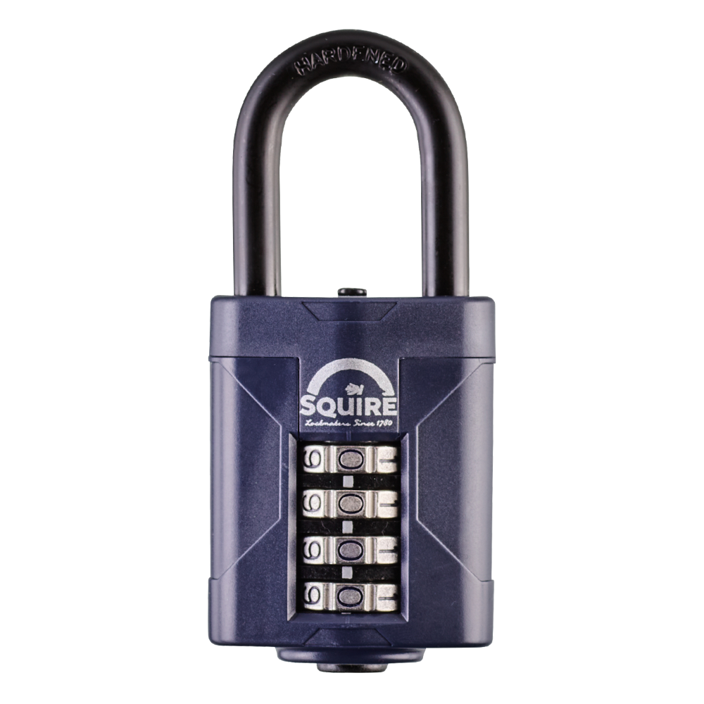 SQUIRE CP50 Series 50mm Steel Shackle Combination Padlock -  CP50/1.5/BX 38mm Long Shackle Boxed