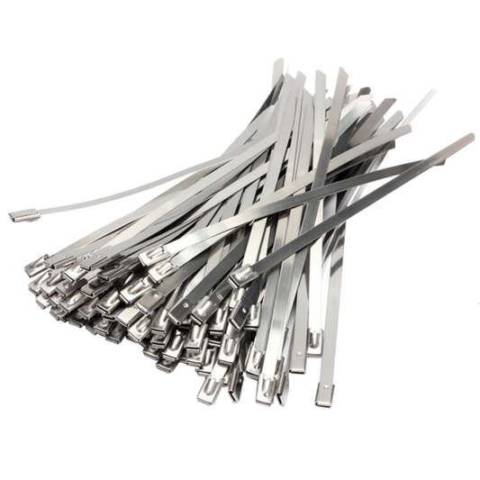 HAYDON MARKETING Stainless Steel Cable Ties 100 Pack - 200mm x 4.6mm