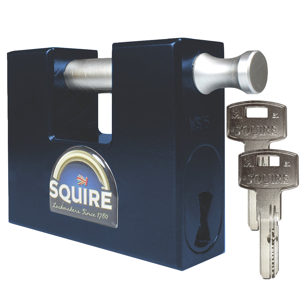 SQUIRE WS75S Elite Dimple Cylinder Container Sliding Shackle Padlock - KD Boxed