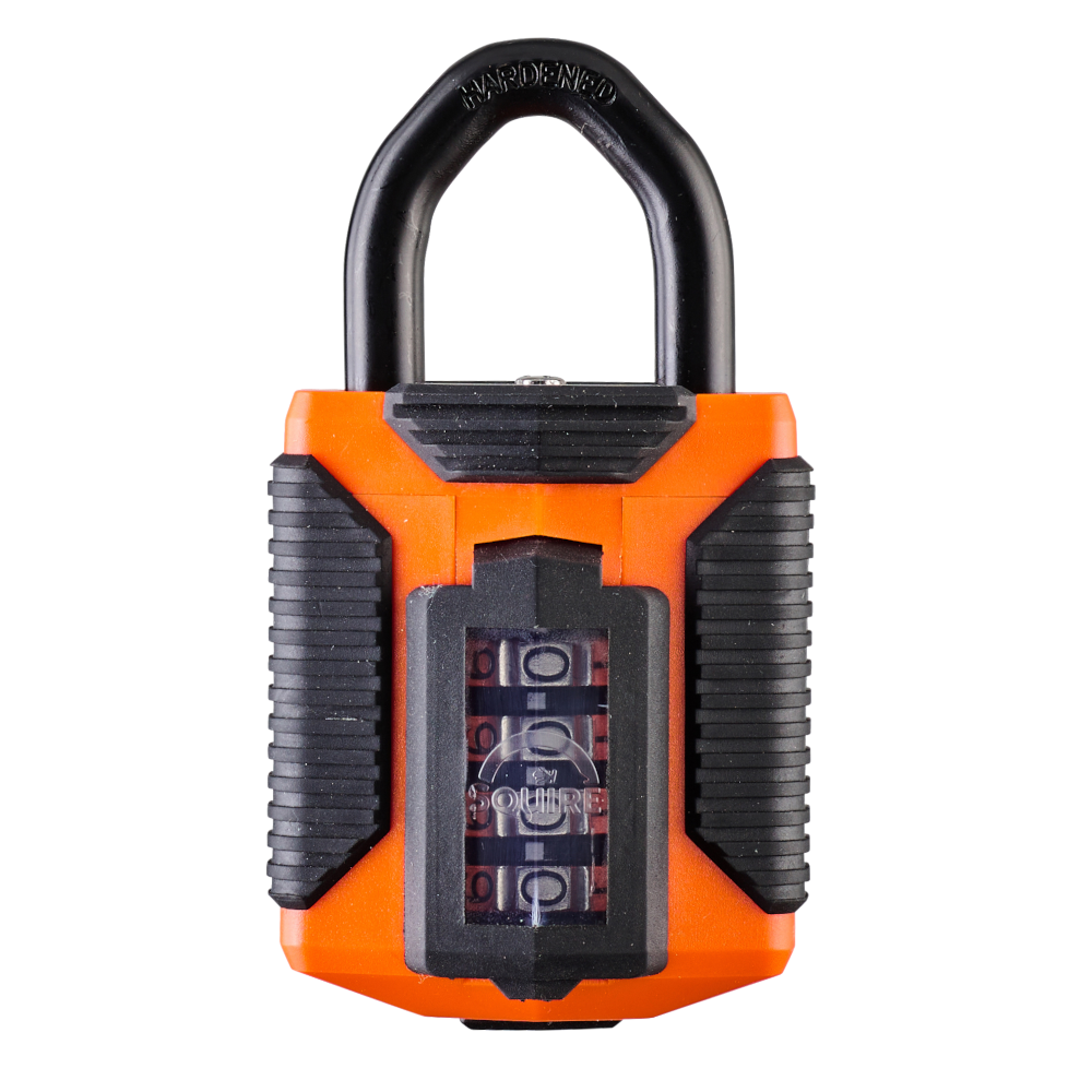 SQUIRE CP50S All Terrain Combination Padlock - Open Shackle CP50/ATO Orange (Boxed)