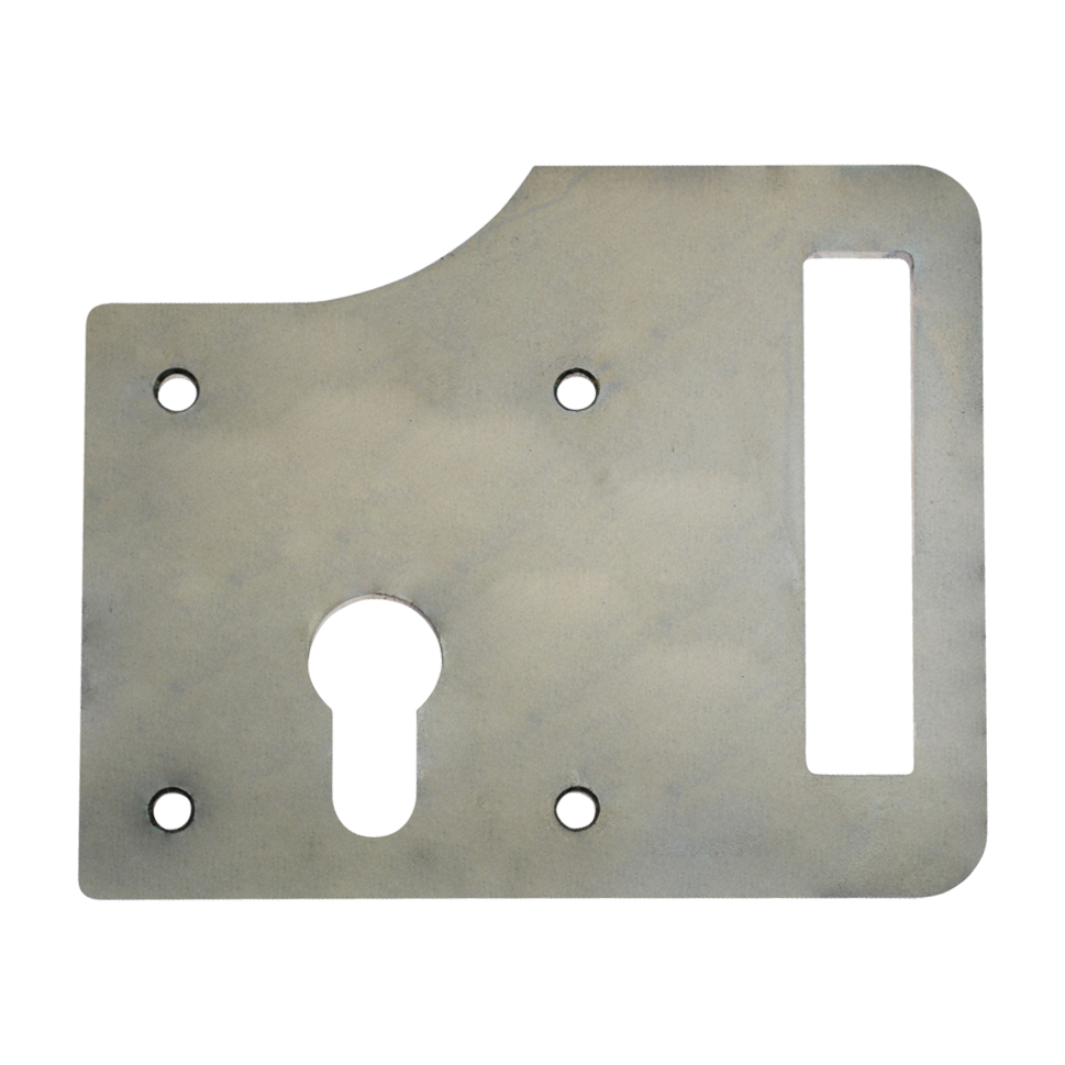 GATEMASTER Slotted Lock Plate Screw Fixing - Electro Galvanised GLBST