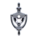 AVOCET Affinity Traditional Victorian Urn Door Knocker With Cut For Viewer - Chrome