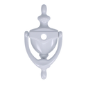 AVOCET Affinity Traditional Victorian Urn Door Knocker With Cut For Viewer - White