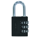 ABUS 144/30 Combination Padlock 30mm Body - Black (3 Wheel)