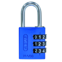 ABUS 144/30 Combination Padlock 30mm Body - Blue (3 Wheel)