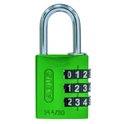 ABUS 144/30 Combination Padlock 30mm Body - Green (3 Wheel)