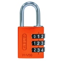 ABUS 144/30 Combination Padlock 30mm Body - Orange (3 Wheel)
