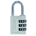ABUS 144/30 Combination Padlock 30mm Body - Silver (3 Wheel)