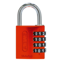 ABUS 144/40 Combination Padlock 40mm Body - Orange (4 Wheel)
