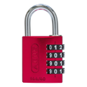 ABUS 144/40 Combination Padlock 40mm Body - Red (4 Wheel)