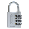 ABUS 144/40 Combination Padlock 40mm Body - Silver (4 Wheel)