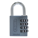 ABUS 144/40 Combination Padlock 40mm Body - Titanium Grey (4 Wheel)