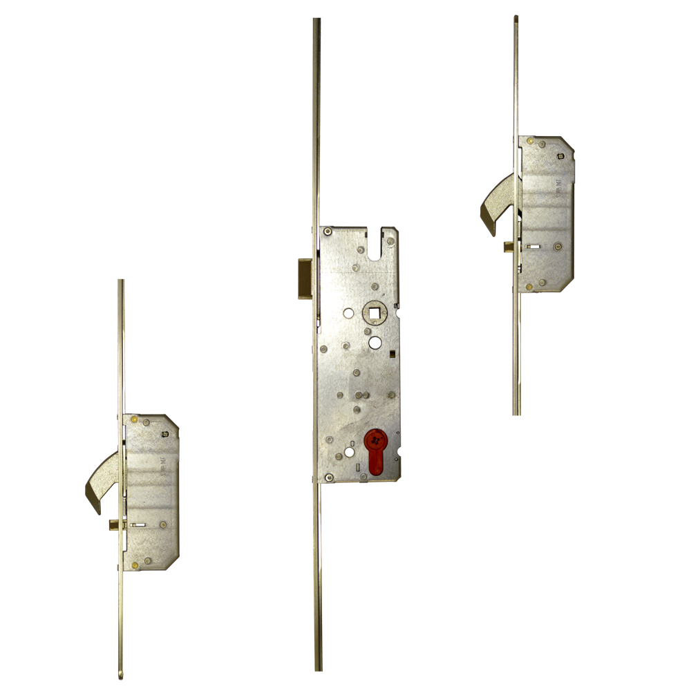 Winkhaus AV2-F 2070 M2 Lever Operated Latch Only 20mm Radius Faceplate - 2 Hook - 45mm Backset No Deadbolt LH