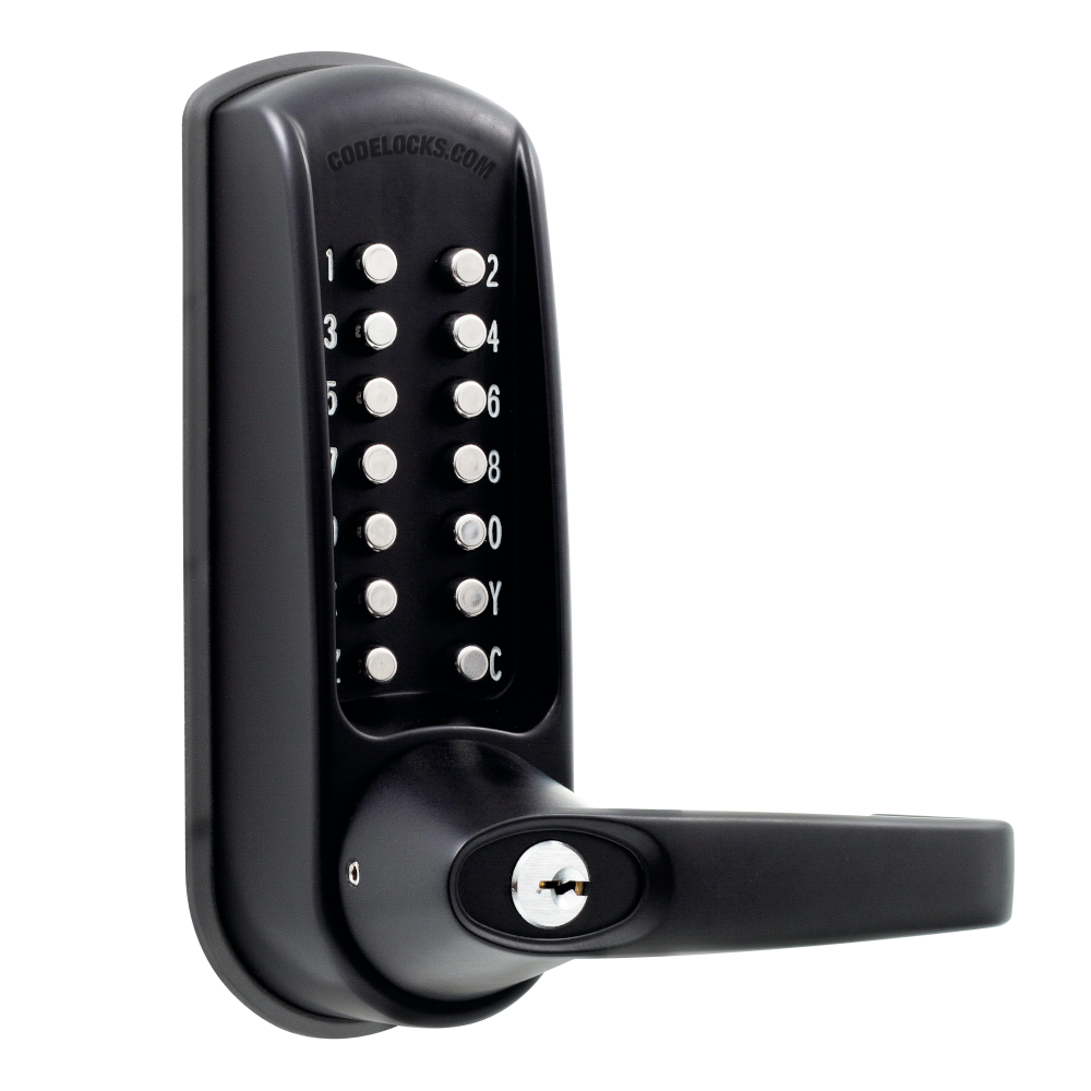 CODELOCKS CL0600 Marine Grade Digital Lock Front Only To Suit Panic Latch - Black