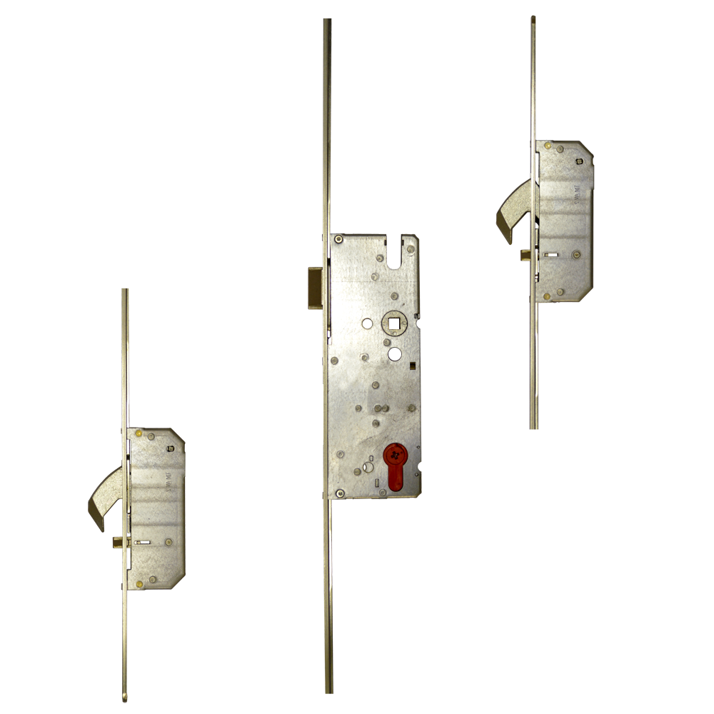 Winkhaus AV2-F 2070 M2 Lever Operated Latch Only 20mm Radius Faceplate - 2 Hook - 55mm Backset No Deadbolt LH