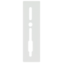 SASHSTOP Torchguard Door Handle Protector 30/45 Backset 300mm x 75mm - Long Above/Below White 223501