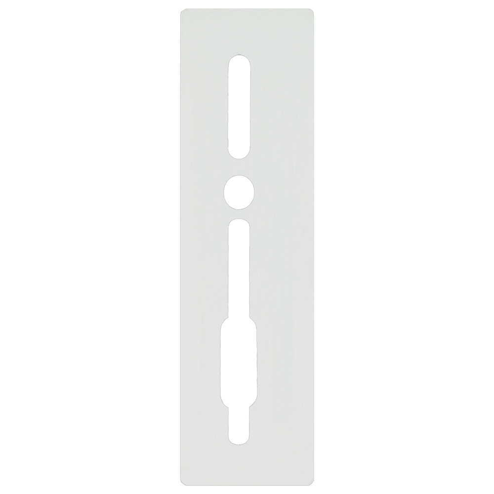SASHSTOP Torchguard Door Handle Protector 30/45 Backset 300mm x 75mm - Long Above/Below White 223501