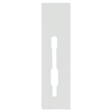 SASHSTOP Torchguard Door Handle Protector 30/45 Backset 300mm x 75mm - Short Below/Below White 223601